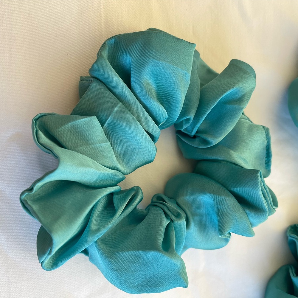 Elegant Teal Scrunchie